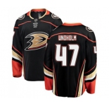 Youth Anaheim Ducks #47 Hampus Lindholm Fanatics Branded Black Home Breakaway Hockey Jersey