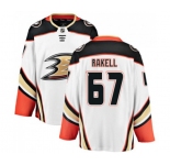 Youth Anaheim Ducks #67 Rickard Rakell Fanatics Branded White Away Breakaway Hockey Jersey