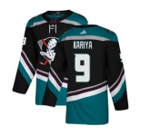 Youth Anaheim Ducks #9 Paul Kariya Authentic Black Teal Alternate Hockey Jersey