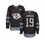 Men's Adidas Nashville Predators #19 Calle Jarnkrok Authentic Black 1917-2017 100th Anniversary NHL Jersey