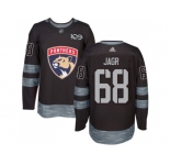 Florida Panthers #68 Jaromir Jagr Black 1917-2017 100th Anniversary Stitched NHL Jersey