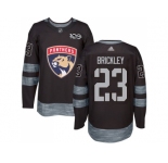 Men Adidas Florida Panthers #23 Connor Brickley Black 1917-2017 100th Anniversary Stitched NHL Jersey