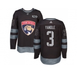 Men Adidas Florida Panthers #3 Keith Yandle Black 1917-2017 100th Anniversary Stitched NHL Jersey