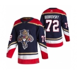 Men's Florida Panthers #72 Sergei Bobrovsky Black 2020-21 Reverse Retro Alternate Hockey Jersey