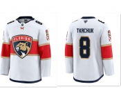 Men's Florida Panthers #8 Brady Tkachuk White Stitched Hockey away jersey