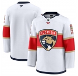 Men's Florida Panthers Blank White 2024-25 Away Stitched Hockey Jersey