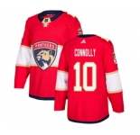 Men's Panthers #10 Brett Connolly Red Home Authentic Stitched Hockey Jersey