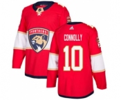 Men's Panthers #10 Brett Connolly Red Home Authentic Stitched Hockey Jersey