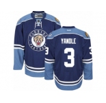 Men's Reebok Florida Panthers #3 Keith Yandle Authentic Navy Blue Third NHL Jersey