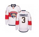 Men's Reebok Florida Panthers #3 Keith Yandle Authentic White Away NHL Jersey
