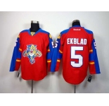 nhl jerseys florida panthers #5 ekblad red