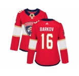 Women Adidas Florida Panthers #16 Aleksander Barkov Red Home Authentic Stitched NHL Jersey