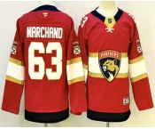 Youth Florida Panthers #63 Brad Marchand Red Authentic Jersey