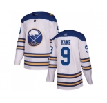 Men Adidas Buffalo Sabres #9 Evander Kane White Authentic 2018 Winter Classic Stitched NHL Jersey