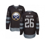 Men's Adidas Buffalo Sabres #26 Matt Moulson Authentic Black 1917-2017 100th Anniversary NHL Jersey