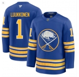 Men's Buffalo Sabres #1 Ukko-Pekka Luukkonen Blue Stitched Hockey Jersey