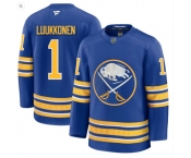 Men's Buffalo Sabres #1 Ukko-Pekka Luukkonen Blue Stitched Hockey Jersey