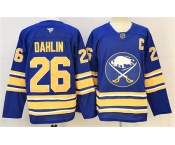 Men's Buffalo Sabres #26 Rasmus Dahlin Blue 2024-25 With C Patch Stitched Jersey