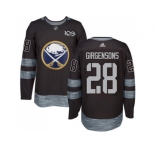 Men's Buffalo Sabres #28 Zemgus Girgensons Black 1917-2017 100th Anniversary Stitched NHL Jersey