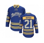 Men's Reebok Buffalo Sabres #21 Kyle Okposo Authentic Royal Blue Third NHL Jersey