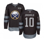 Men's Sabres #10 Henri Jokiharju Black 1917-2017 100th Anniversary Stitched Hockey Jersey