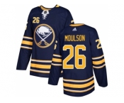 Youth Adidas Buffalo Sabres #26 Matt Moulson Navy Blue Home Authentic Stitched NHL Jersey