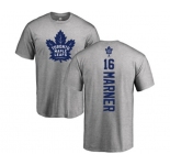 NHL Adidas Toronto Maple Leafs #16 Mitchell Marner Ash Backer T-Shirt