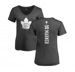 NHL Women Adidas Toronto Maple Leafs #16 Mitchell Marner Charcoal One Color Backer T-Shirt