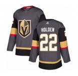 Adidas Vegas Golden Knights #22 Nick Holden Authentic Gray Home NHL Jersey