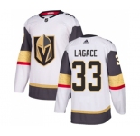 Adidas Vegas Golden Knights #33 Maxime Lagace Authentic White Away NHL Jersey