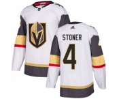 Adidas Vegas Golden Knights #4 Clayton Stoner Authentic White Away NHL Jersey