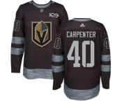 Adidas Vegas Golden Knights #40 Ryan Carpenter Authentic Black 1917-2017 100th Anniversary NHL Jersey