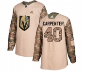 Adidas Vegas Golden Knights #40 Ryan Carpenter Authentic Camo Veterans Day Practice NHL Jersey