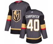 Adidas Vegas Golden Knights #40 Ryan Carpenter Authentic Gray Home NHL Jersey