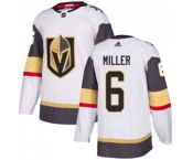 Adidas Vegas Golden Knights #6 Colin Miller Authentic White Away NHL Jersey