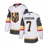 Adidas Vegas Golden Knights #7 Jason Garrison Authentic White Away NHL Jersey