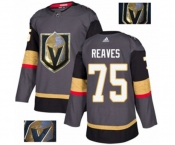 Adidas Vegas Golden Knights #75 Ryan Reaves Authentic Gray Fashion Gold NHL Jersey