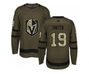 Men Adidas Vegas Golden Knights #19 Reilly Smith Green Salute to Service Stitched NHL Jersey