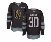 Men Adidas Vegas Golden Knights #30 Malcolm Subban Black 1917-2017 100th Anniversary Stitched NHL Jersey