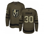 Men Adidas Vegas Golden Knights #30 Malcolm Subban Green Salute to Service Stitched NHL Jersey