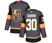Men Adidas Vegas Golden Knights #30 Malcolm Subban Premier Gray Home NHL Jersey