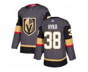 Men Adidas Vegas Golden Knights #38 Tomas Hyka Authentic Gray Home NHL Jersey