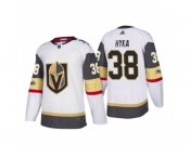 Men Adidas Vegas Golden Knights #38 Tomas Hyka Authentic White Home NHL Jersey