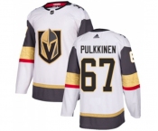 Men Adidas Vegas Golden Knights #67 Teemu Pulkkinen Authentic White Away NHL Jersey