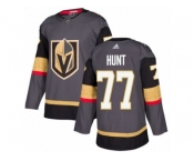 Men Adidas Vegas Golden Knights #77 Brad Hunt Authentic Gray Home NHL Jersey