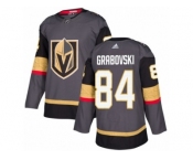 Men Adidas Vegas Golden Knights #84 Mikhail Grabovski Authentic Gray Home NHL Jersey