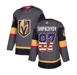 Men Adidas Vegas Golden Knights #87 Vadim Shipachyov Authentic Gray USA Flag Fashion NHL Jersey