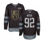 Men Adidas Vegas Golden Knights #92 Tomas Nosek Authentic Black 1917-2017 100th Anniversary NHL Jersey