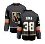Men Vegas Golden Knights #38 Tomas Hyka Authentic Black Home Fanatics Branded Breakaway NHL Jersey