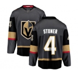 Men Vegas Golden Knights #4 Clayton Stoner Authentic Black Home Fanatics Branded Breakaway NHL Jersey